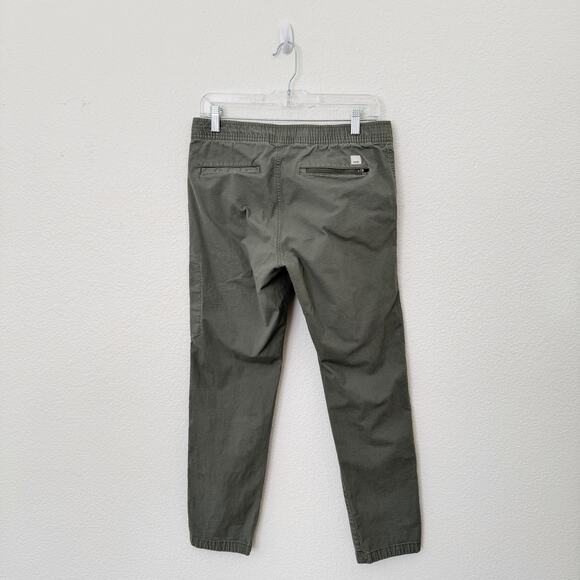 [Vuori] Olive Green Ripstop Slim Fit Drawstring Waist Pants Casual Sz Medium M - Picture 4 of 11